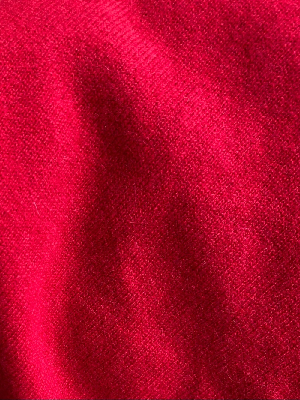 Lands' End red 100% cashmere short sleeve knit crewneck sweater - Picture 9 of 12